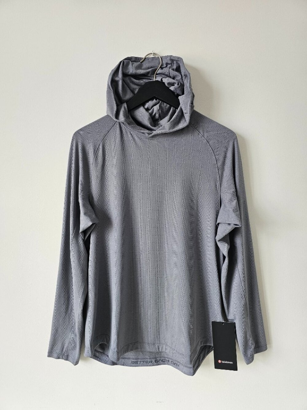 NWT LULULEMON SOGY Solar Gray Grey License To Train LS Hoodie Shirt Men's XL